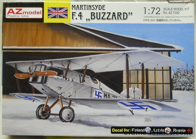 AZ Model 1/72 Martinsyde F.4 Buzzard Finland / Latvia / Russia - (F-4), AZ7342 plastic model kit